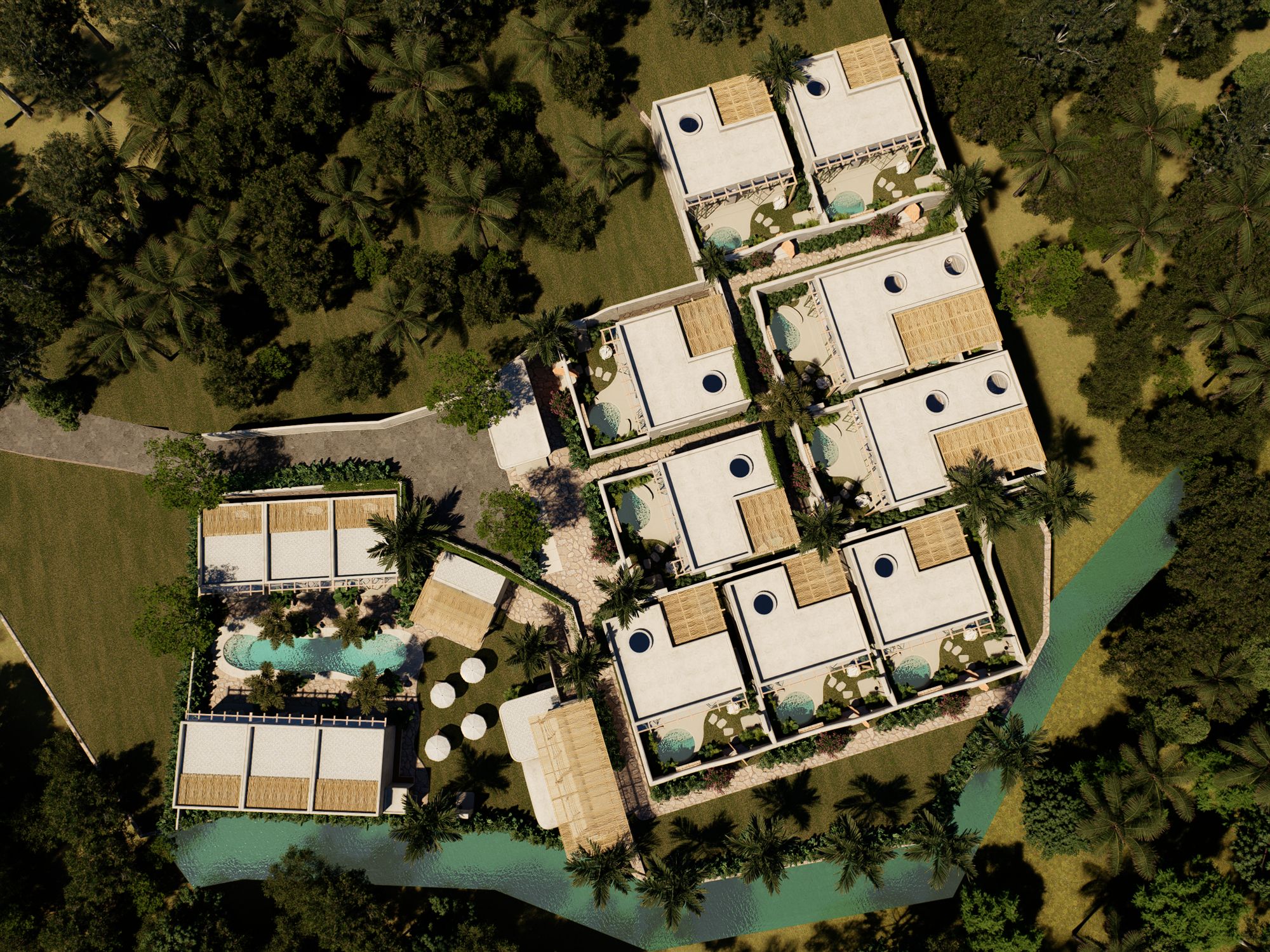 Render del complejo Casa Brava
